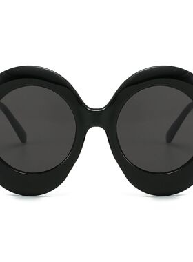 日本portney bell新款大框椭圆太阳镜 欧美个性嘻哈搞怪外星人