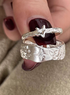 英国设计师cherry kittys925银ins简约天籁星河戒指女时髦个性