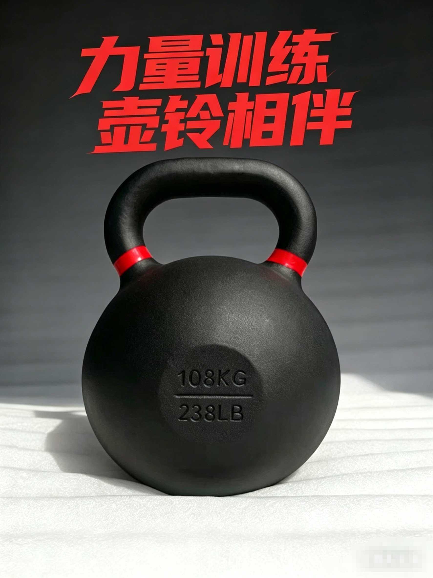 叶秋壶铃硬式铸铁实心壶铃训练