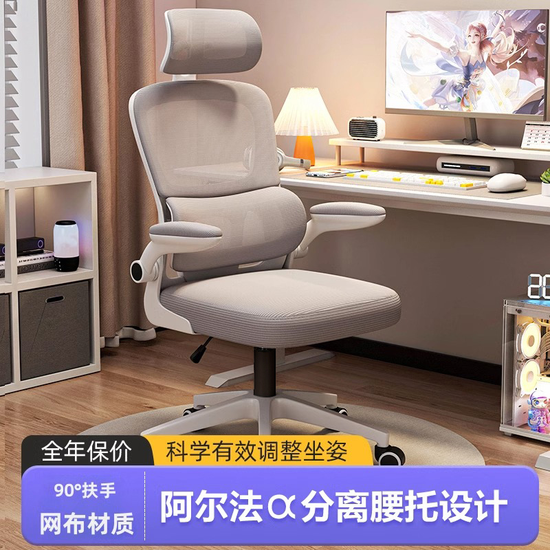 人体工学椅子护腰电脑椅家用舒适久坐不累学习办公室职员电竞椅子