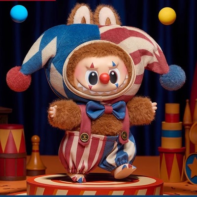 POPMART泡泡玛特 WHY SO SERIOUS万圣节搪胶毛绒挂件抛球小丑潮玩