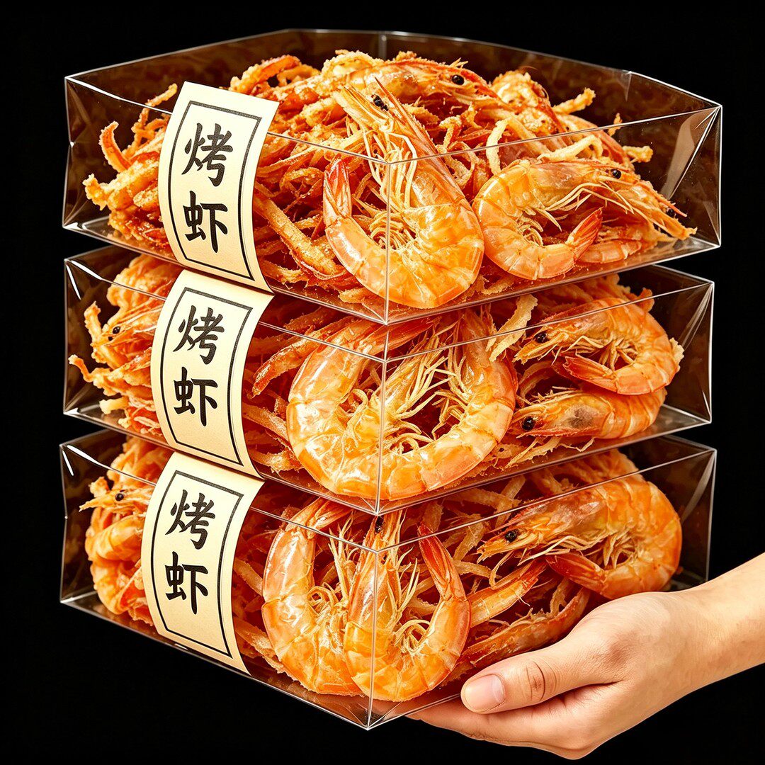 烤虾干【活虾现烤】盐田海虾即食 九成干 零食健康肉美味代餐礼品