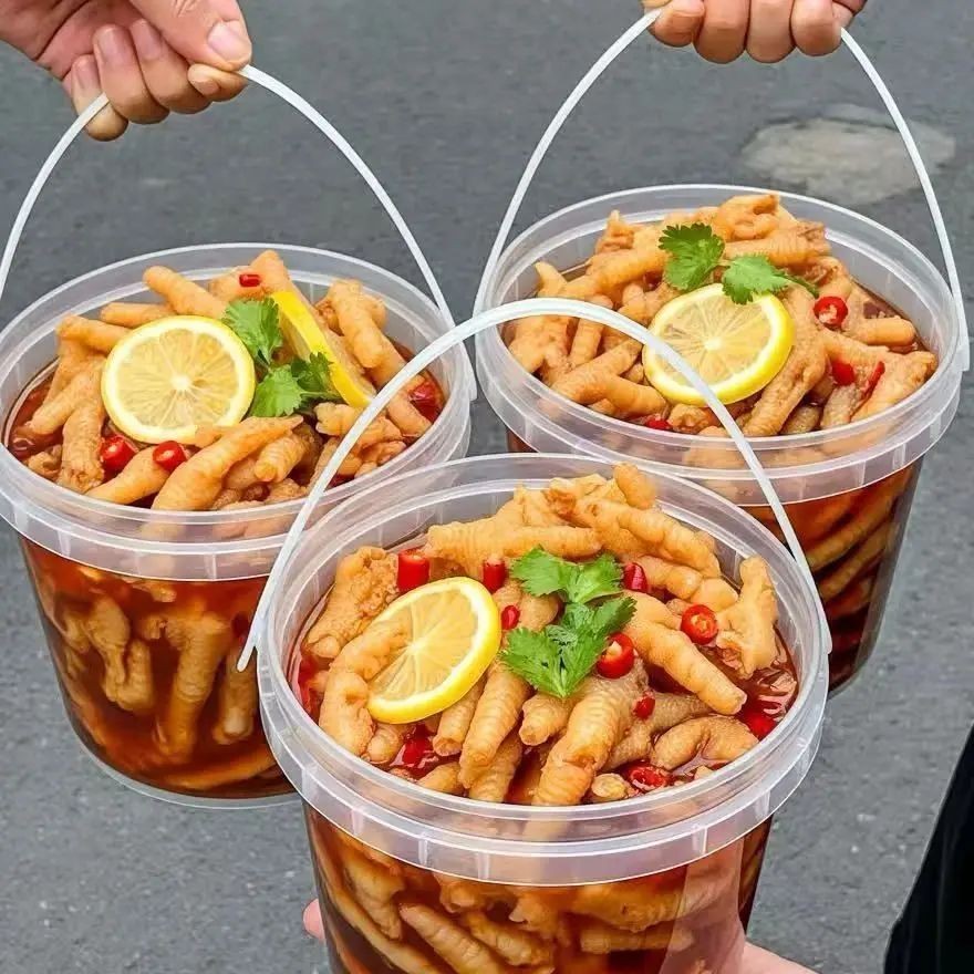 【2斤2大桶】酸辣无骨鸡爪脱骨柠檬网红解馋小零食卤凤爪