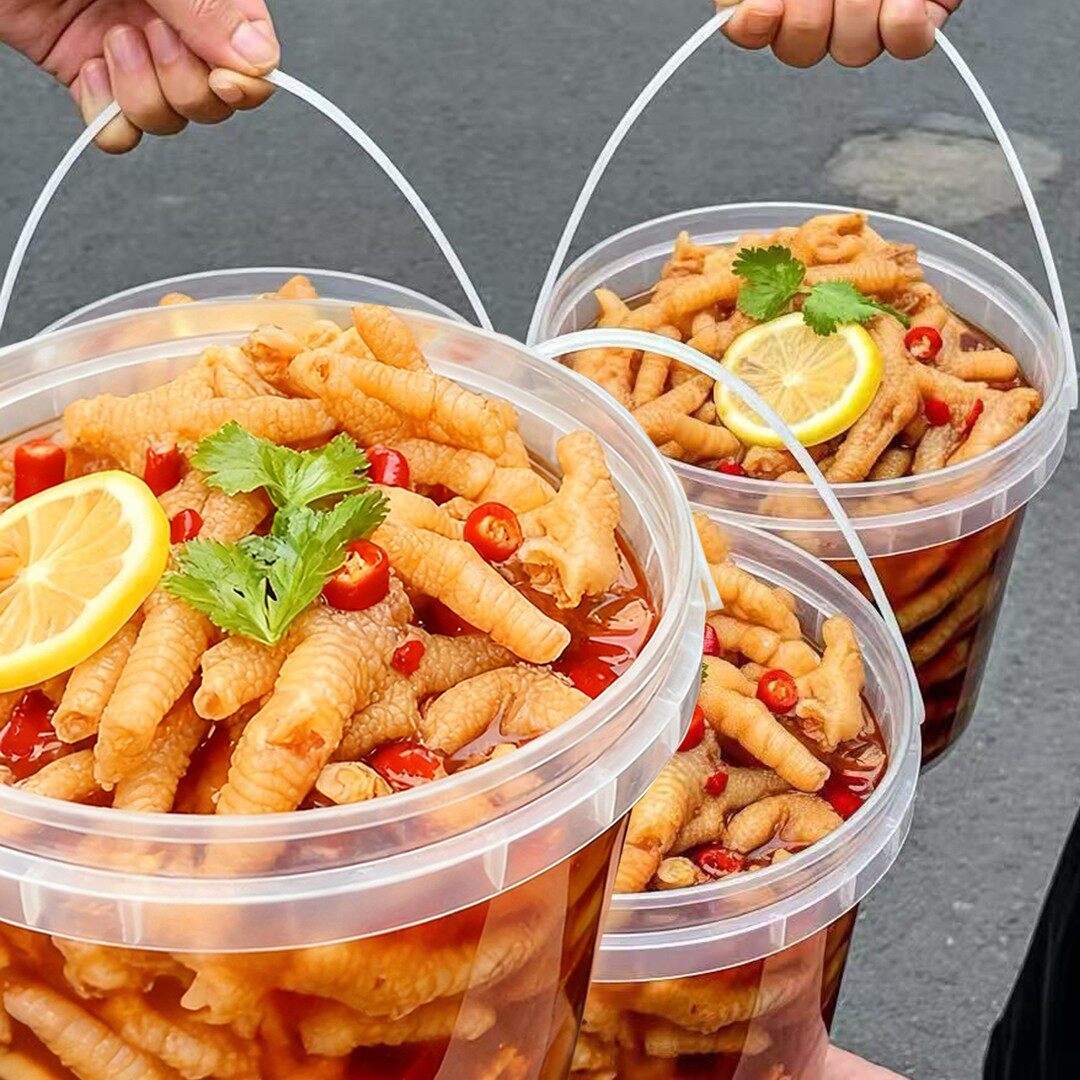 亏本2大桶】酸辣无骨鸡爪脱骨柠檬鸡脚筋网红解馋1罐小零食卤凤爪