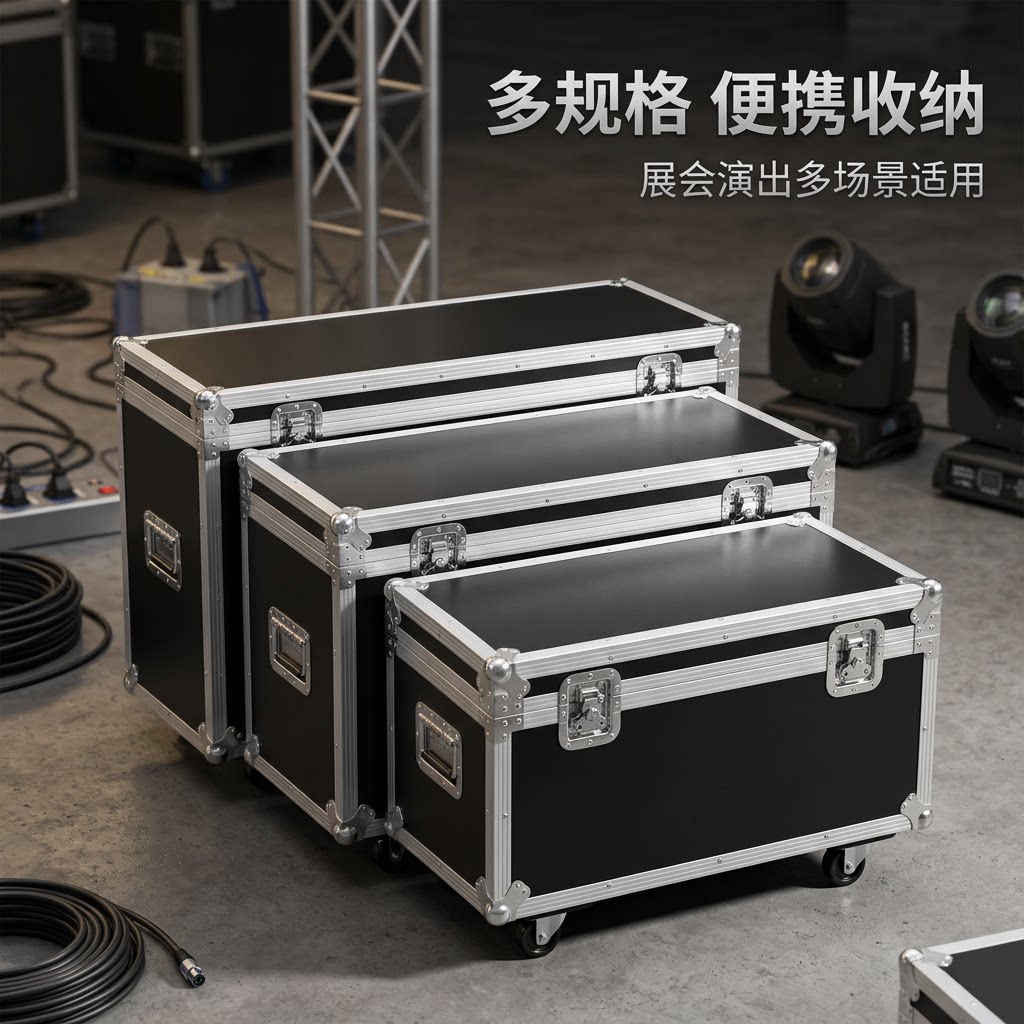铝合金仪器航空箱加固滚轮便携