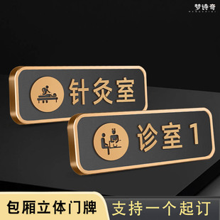 中医诊所门牌科室牌中医科标识牌中医院标志牌中医诊室温馨提示牌