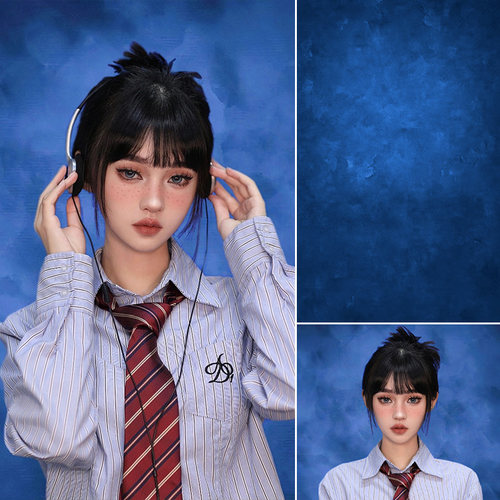 美式证件照拍照背景布