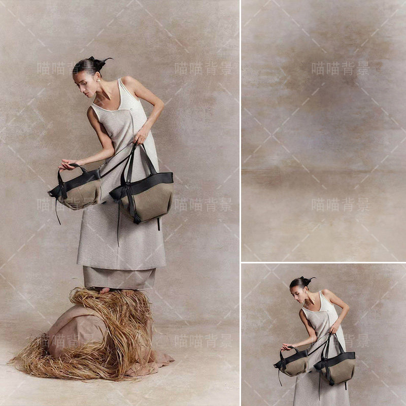 灰棕渐变纹理少女模特写真拍照背景布艺术照喷绘高级感杂志封面影棚室内氛围感商拍摄影道具背景纸MH-3522,3C数码配件,背景布类,淘宝优惠券,粉丝福利购,淘宝优惠卷