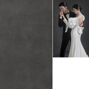 高级灰色纹理影楼婚纱摄影拍照背景布少女结婚人像拍摄小众层次感黑灰色墙面复古背景纸MH 1303