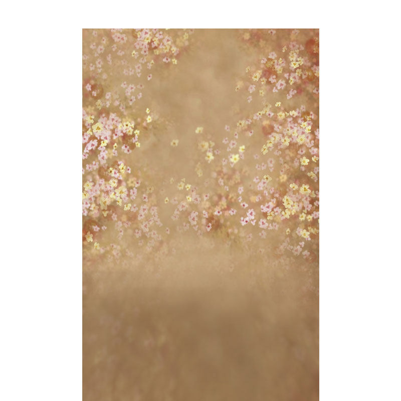 素雅中国风婚纱油画布背景布摄影影楼拍摄道具复古喷绘背景仿手绘工笔