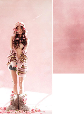 粉红色肌理纹理少女商拍写真背景布人像产品韩系风格氛围高级感复古喷绘高端摄影背景纸专业不反光MH-2030