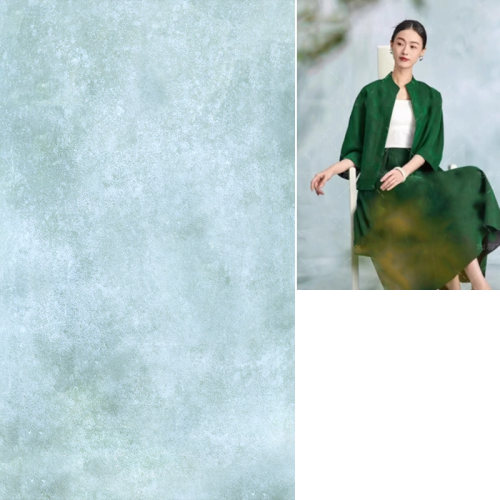 水绿色墙面肌理写真背景墙纸喷绘肌理美女写真帆布商业拍照背景布服饰背景墙直播室内影棚拍照背景布MH-1310