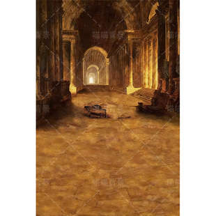 欧式 3272 复古宫殿影楼婚纱摄影拍照背景布影棚室内喷绘艺术写真布人像静物高级感照相室内摄影杂志拍照MH