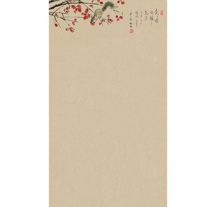 复古装中国风全家福山水国画工笔画汉服拍照影楼照相馆古装拍照怀旧风