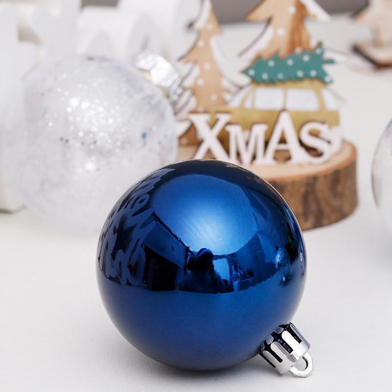 202120202242圣套诞装饰品3 6cm/0pcs蓝色透圣明球圣诞球装诞节圣 节庆用品/礼品 圣诞装饰品 原图主图