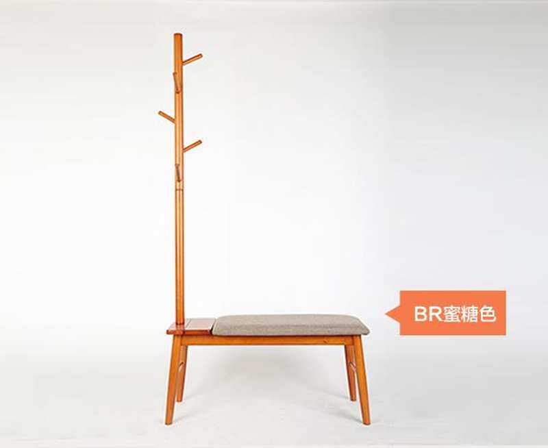 高档英尼斯 简约现代实木落地衣帽架 多功能置物架卧室挂衣架衣服