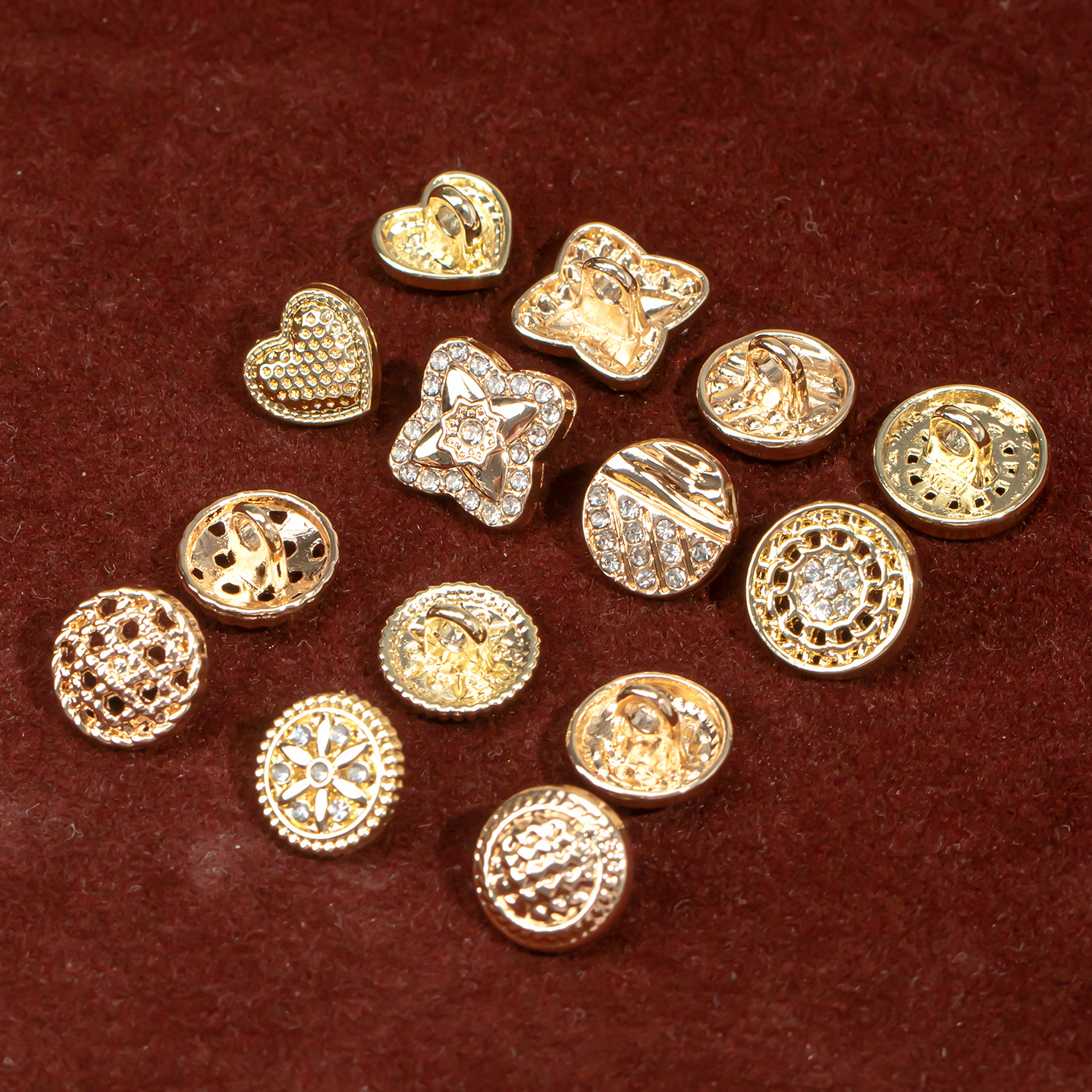 中式镂空复古经典雅致金属纽扣