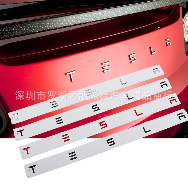 适用于TESLA特斯拉MODEL 3 S X 车标贴标后尾标SPACEX标志90D车贴