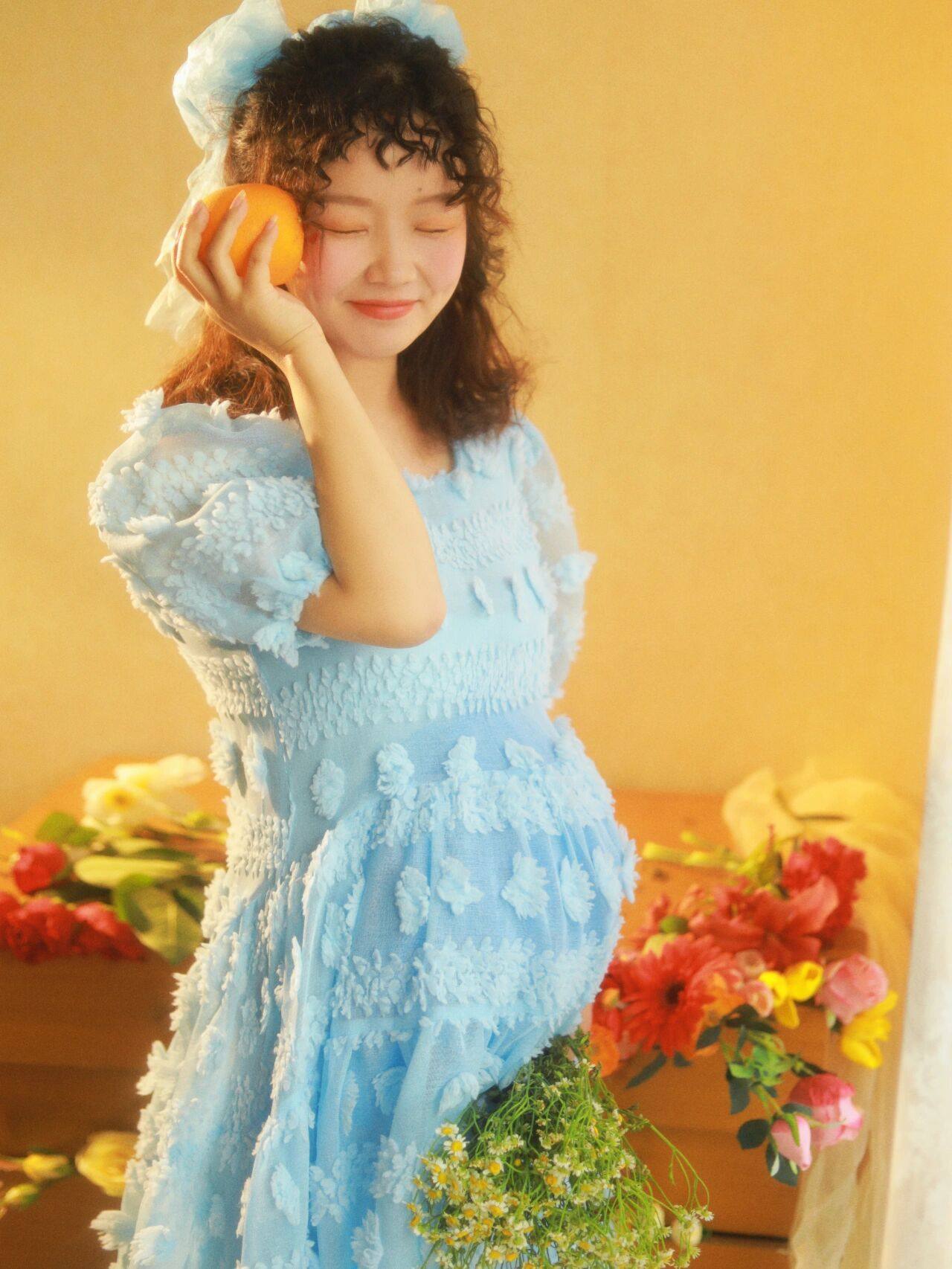 孕妇拍照服装影楼新款孕妈咪写真摄影拍照衣服温柔甜美大肚写真照