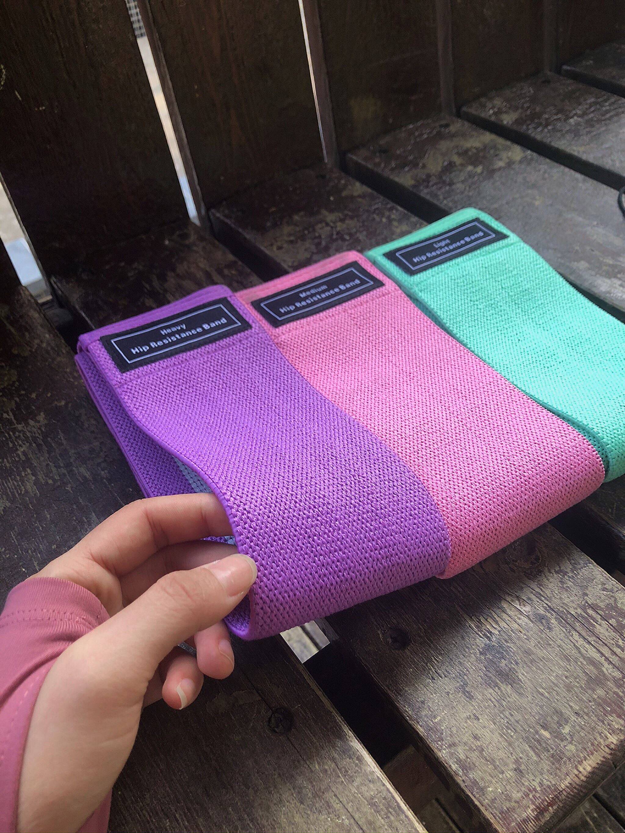 milk蜜桃臀虐臀运动针织弹力带深蹲阻力带瑜伽健身高强度拉力绳强