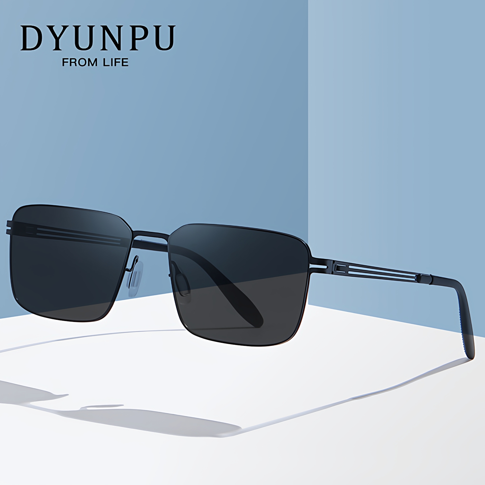 德国进口方形偏光墨镜男开车专用