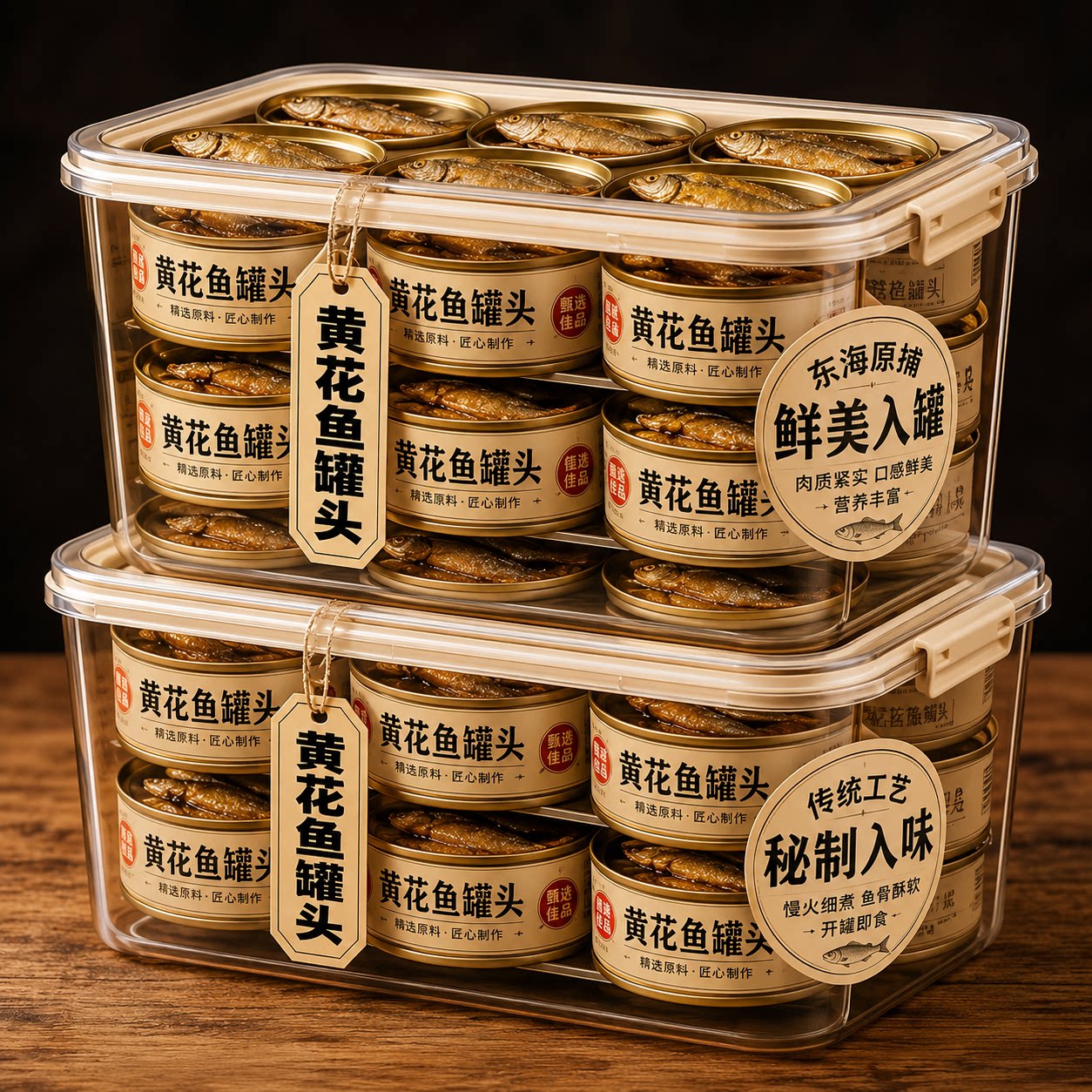 【天猫甄选】老字号0添黄花鱼罐图片