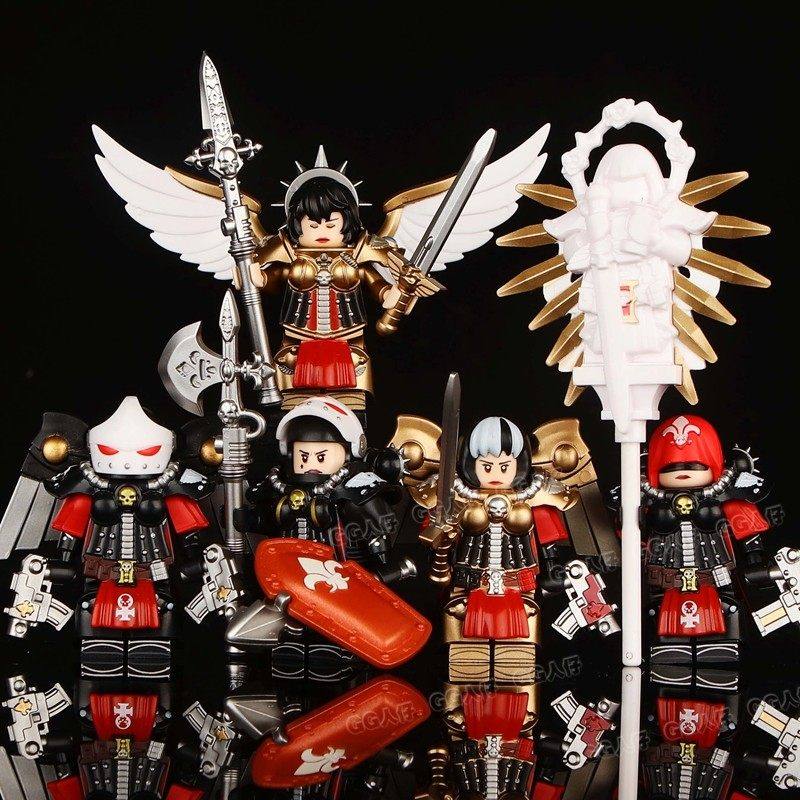 适用乐高战锤40K战斗殉教修女塞勒斯汀双生圣女天使积木人仔玩具,玩具/童车/益智/积木/模型,积木人,淘宝优惠券,粉丝福利购,淘宝优惠卷