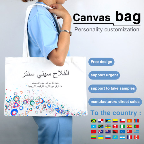 canvas bag the tote bag handbag One-shoulder canvas bag