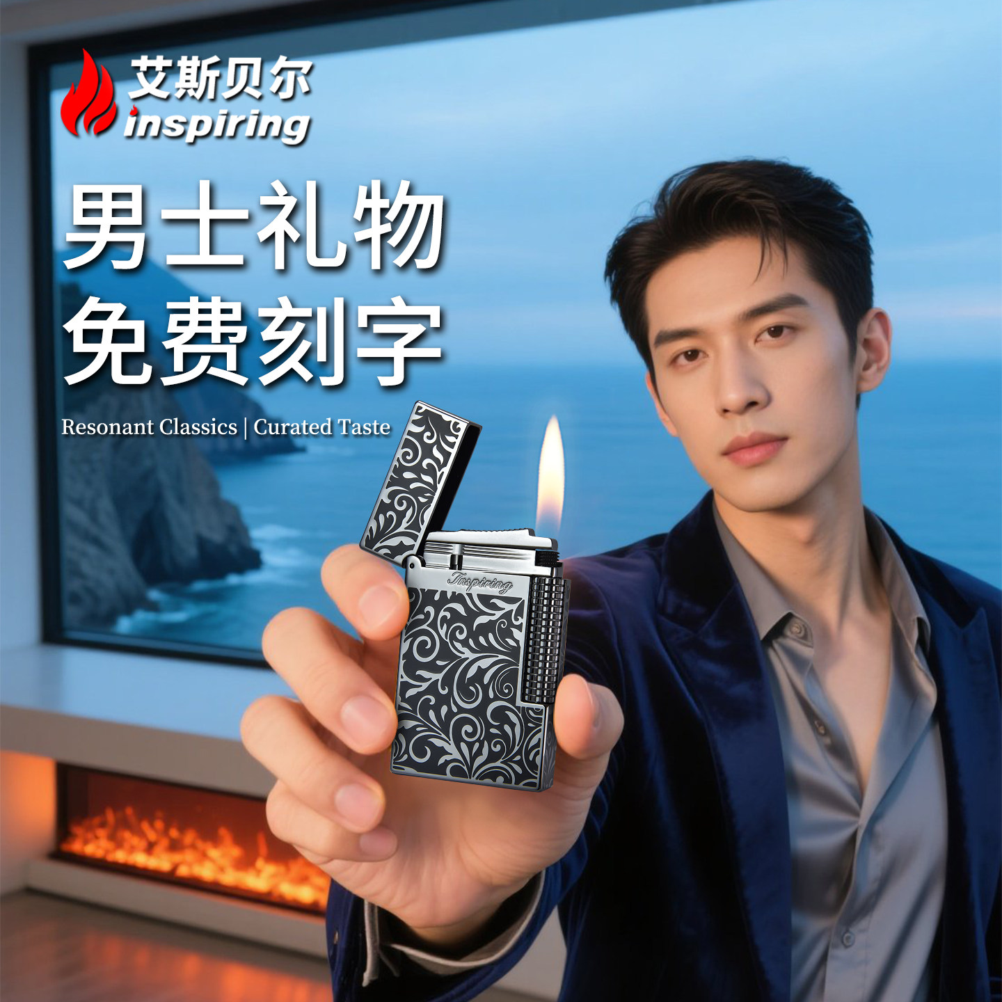 男士2025新款火机高端朗声打火机正品送男友高档奢侈品官方旗舰店
