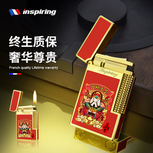 2025新款 创意火机红色打火机朗声充气龙年送男友礼物高档定制刻字