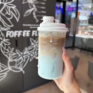 咖啡冷萃杯夏季冷水杯食品级大容量随手杯便携式上班族带刻度水杯