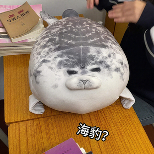 海豹抱枕水族馆仿真公仔抱睡玩偶高回弹坐垫毛绒玩具送朋友 礼物