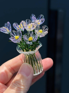 挖到宝了！琉璃小花摆件美哭我！