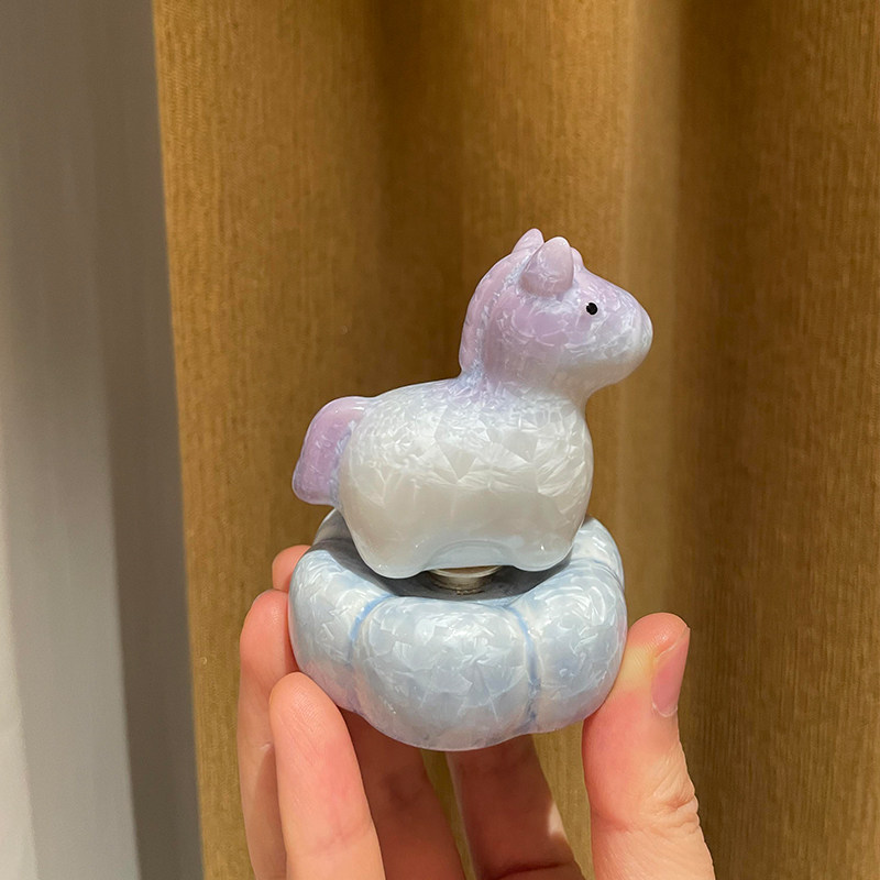 景德镇转转小马陶瓷桌面摆件结晶釉马年吉祥物摆台装饰品新年礼物,家居饰品,桌面摆件,淘宝优惠券,粉丝福利购,淘宝优惠卷