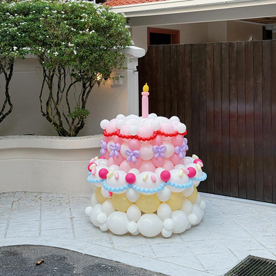 ins风巨型气球蛋糕手工DIY材料包生日场景布置七夕节女生拍照道具