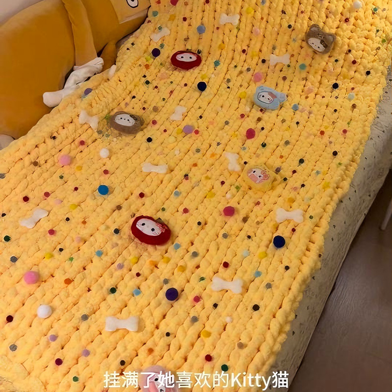 冬天想要盖上你亲手织的芝士毛毯