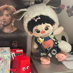 20厘米棉花娃娃鞋子可站立板鞋软胶鞋自嘲熊30cm毛绒公仔配饰拖鞋