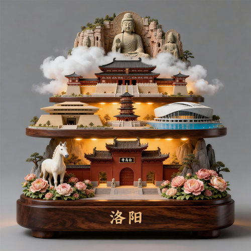 洛阳金属冰箱贴文创礼物旅游纪念