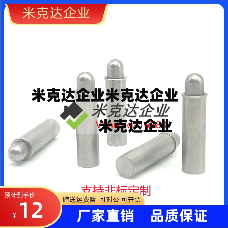 ZC206-2小径弹簧柱塞 短型 止动弹簧销 MPJS3-3 (球面型)