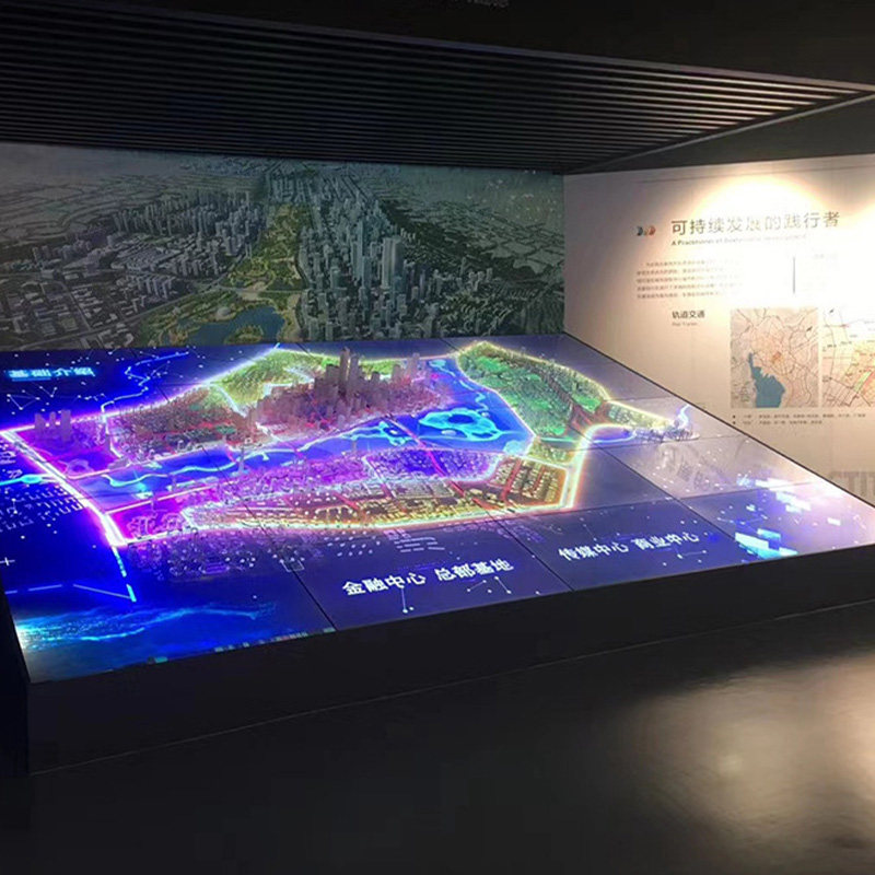 电子沙盘3D全息模型房产场景制作智慧数字多媒体沙盘投影智能系统
