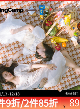 KingCamp户外春游野餐垫防潮垫加厚垫子郊游便携防水ins风野餐布