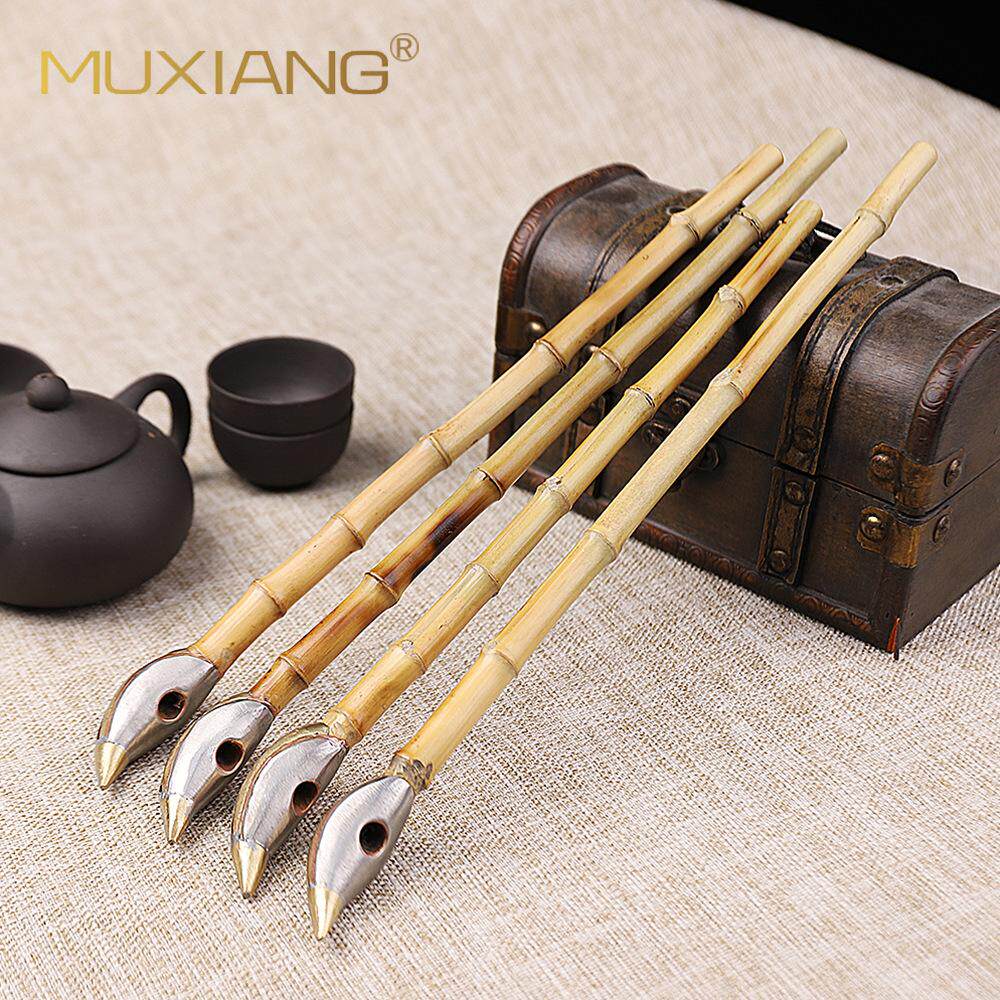烟斗旱杆烟朝烟筒竹节老式传统手工男士烟袋锅子纯铜竹锅竹子木香