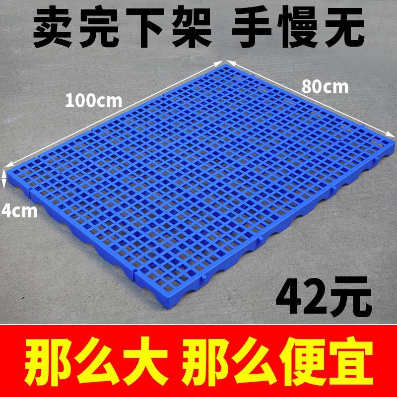 塑料防潮板冷库网格100*80*4垫仓板栈板狗笼垫板仓库地垫托盘货架