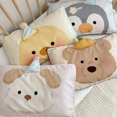 [糖果日记]A类儿童100支磨毛枕套30x50冬季宝宝全纯棉枕头套单个
