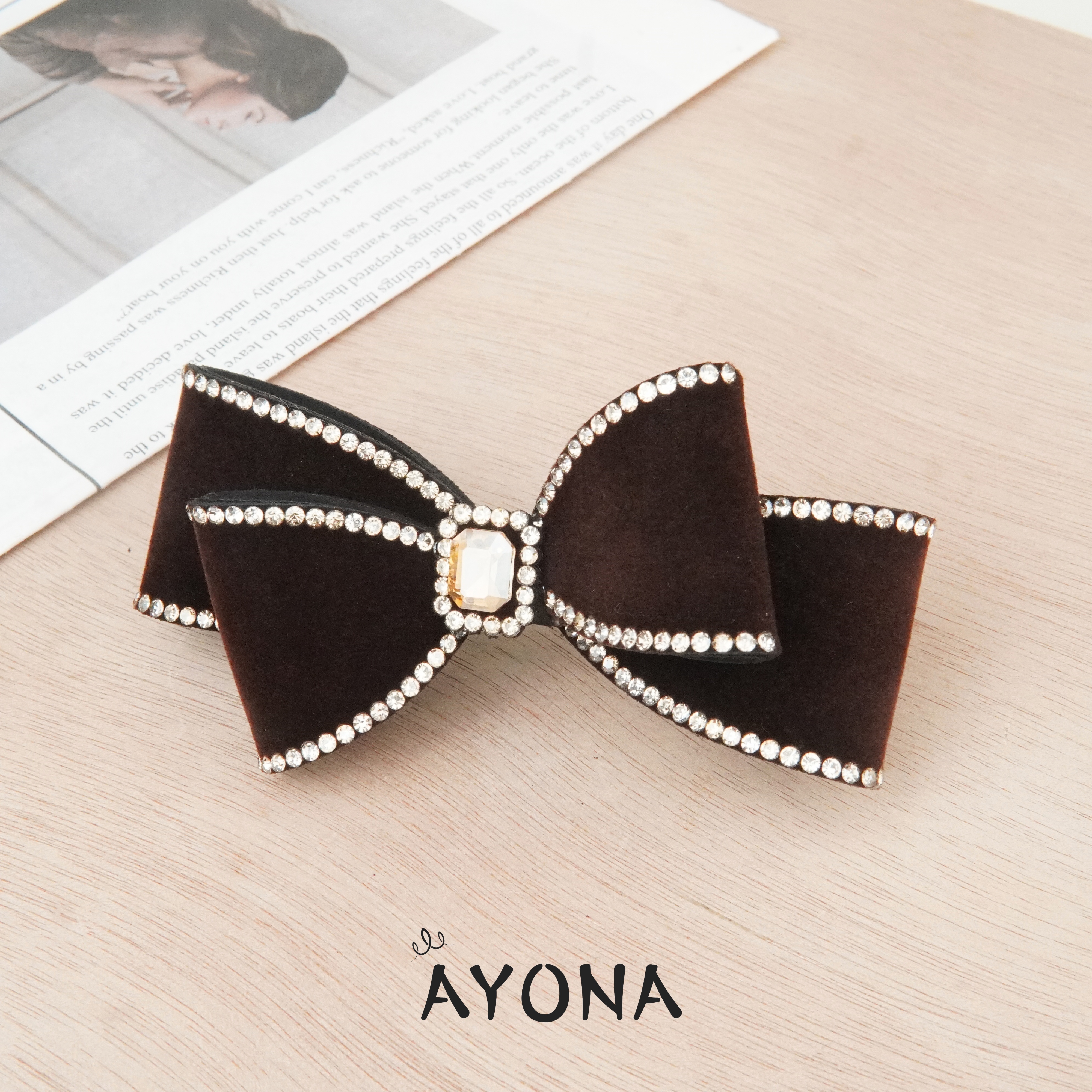 TH111韩版秋冬新款复古风气质优雅高级感发夹百搭马尾头饰顶夹