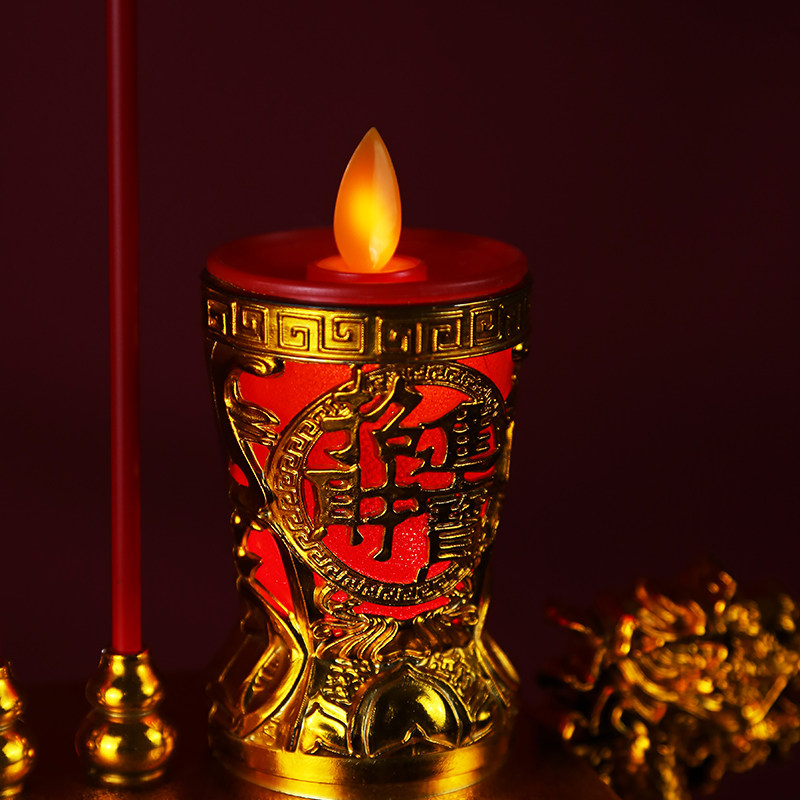 电子香蜡烛香炉用品led供灯插电式家用灯电香炉一体灯烛台长明灯