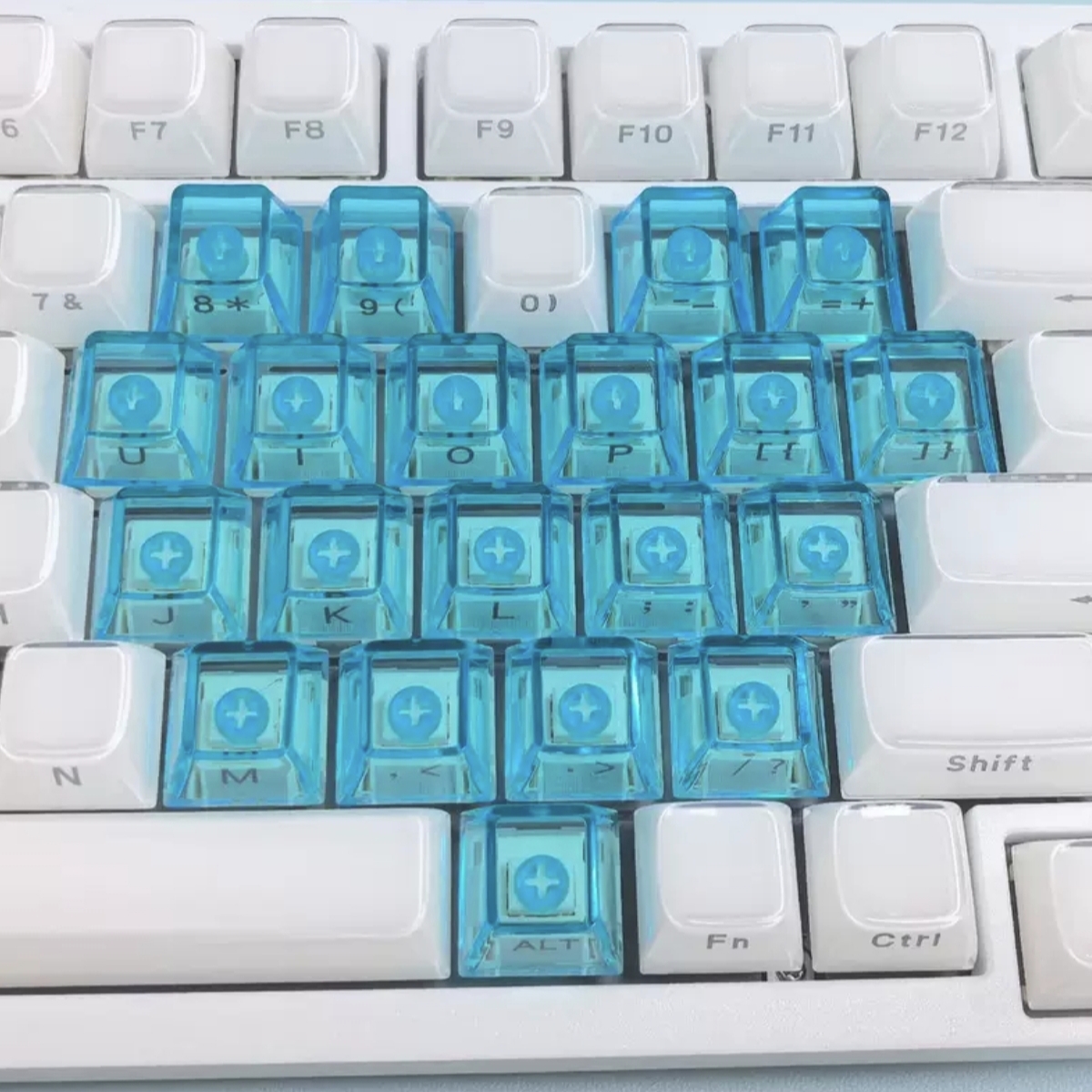 爱心透明键帽DIY原厂高度PC材质