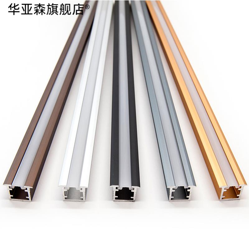 金色led线条灯线性灯灯槽 铝合金嵌入式暗装客厅过道线形灯带卡槽