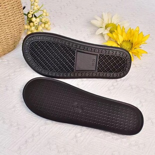 博庶彩圆头平板低跟未上线鞋底加宽无声diy舒心拖鞋鞋底