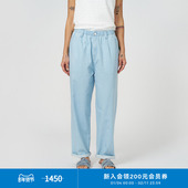 环保棉薄小个子休闲宽松锥型牛仔裤 klee klee25春夏女装 K0251PA32